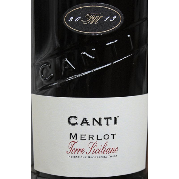 Вино Canti Merlot Terre Siciliane красное сухое 0,75л 13% купить