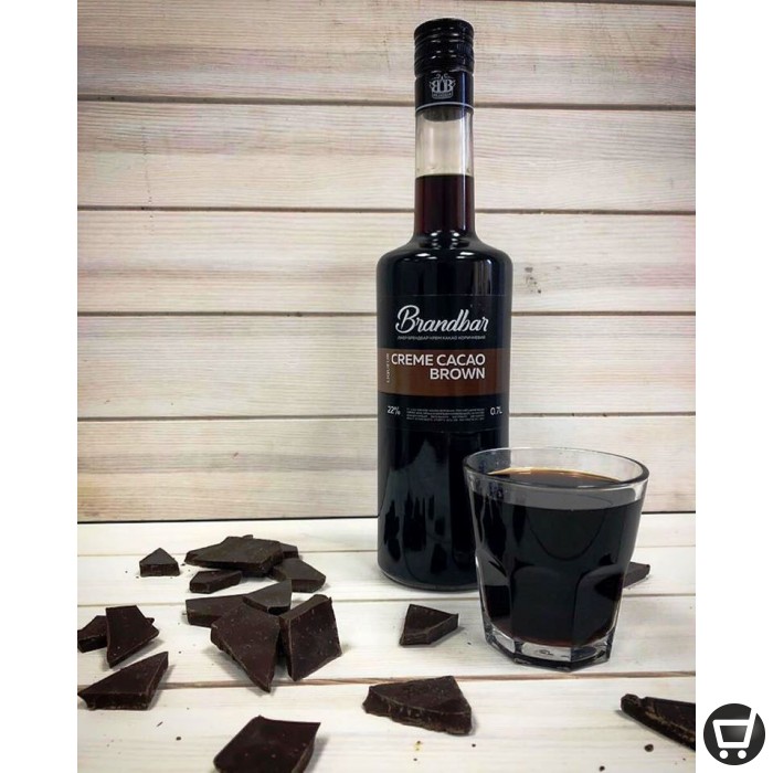 Ликер крем Brandbar Crème de cacao brown 0,7л 22% купить