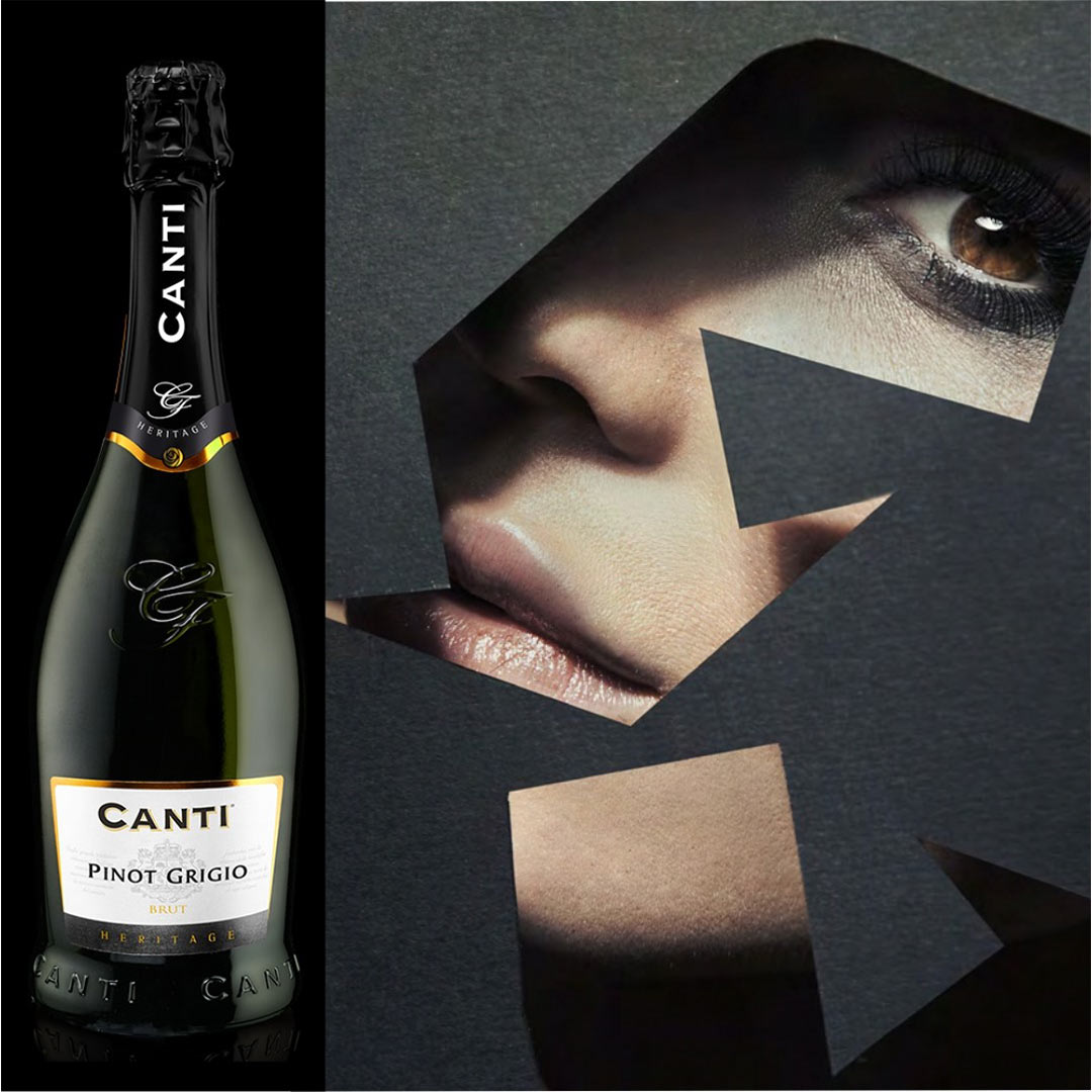 Вино игристое Canti Pinot Grigio Brut Blanc белое брют 0,75л 11% купить