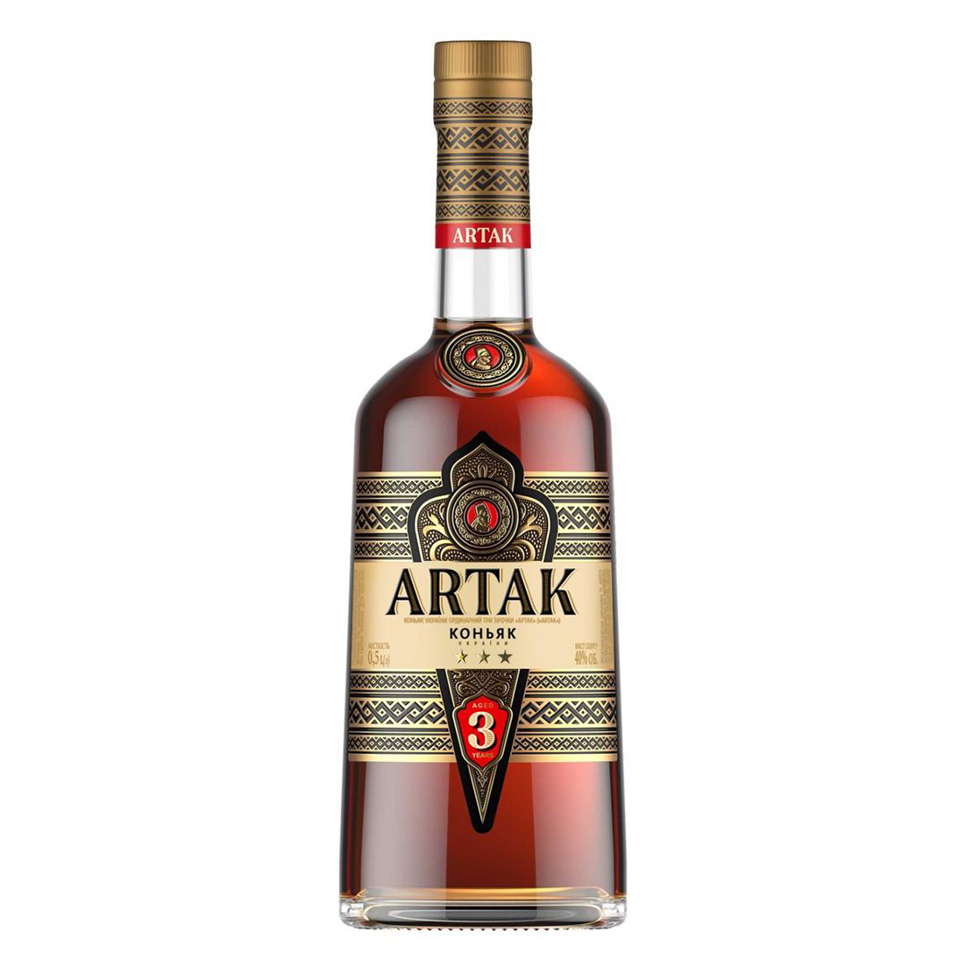 Коньяк Украины Artak 3 года выдержки 0,5л 40%