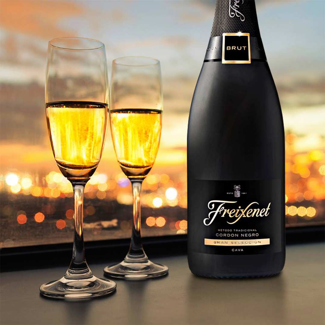 Вино игристое Freixenet Cava Cordon Negro белое брют 0,75л 11,5% купить