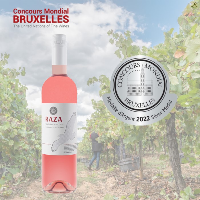 Вино Quinta da Raza Vinho Verde Escolha розовое сухое 0,75л 11% купить