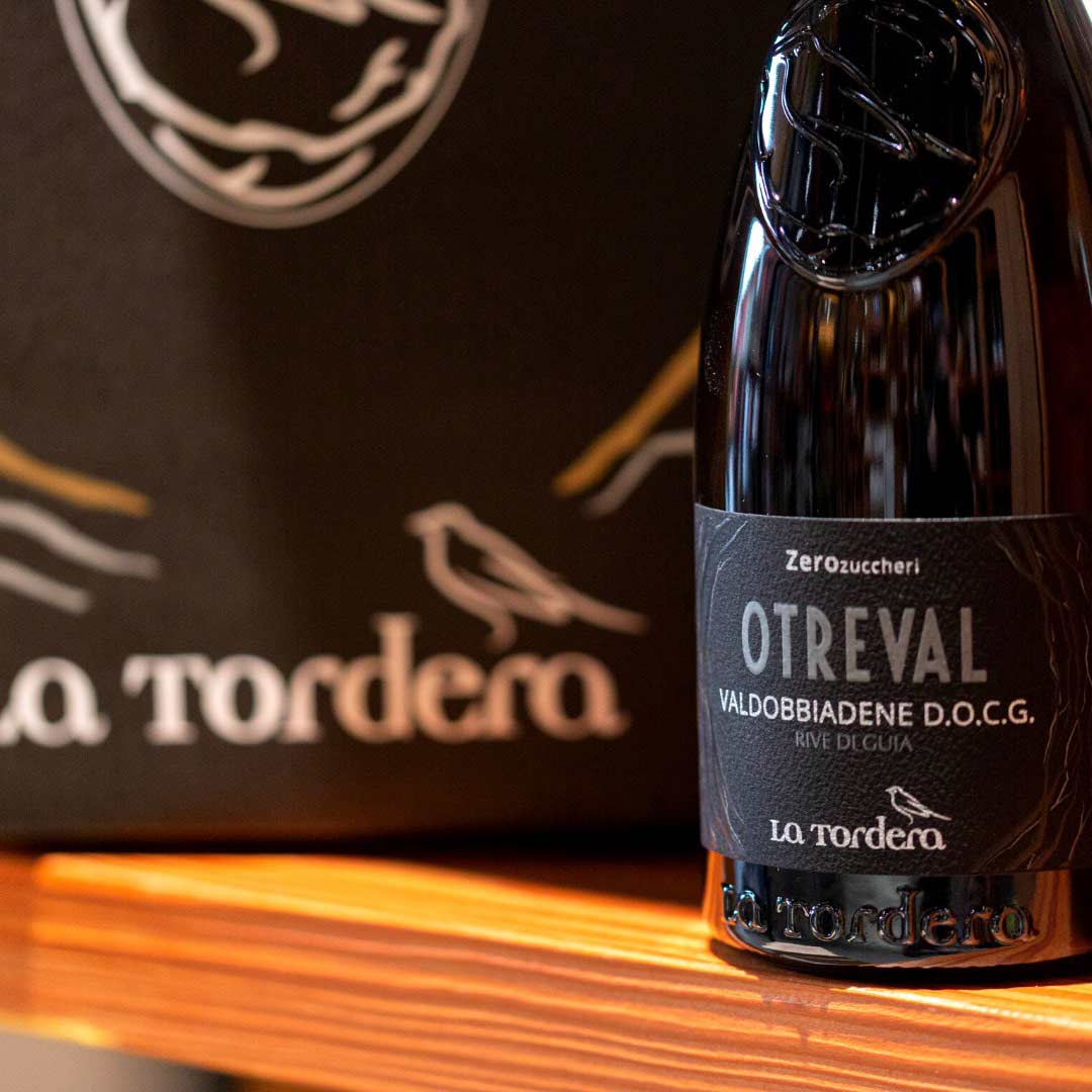 Вино игристое La Tordera Prosecco Rive Di Guia Valdobbiadene Superiore DOCG Otreval белое экстра брют 0,75л 12% купить