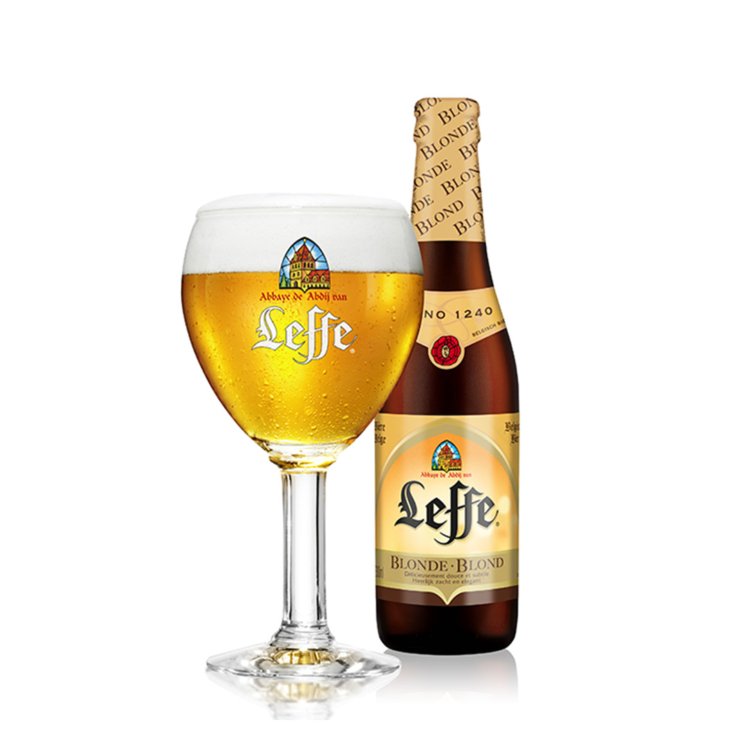 Пиво бельгійське Leffe Blonde 0,33л 6,4% купити