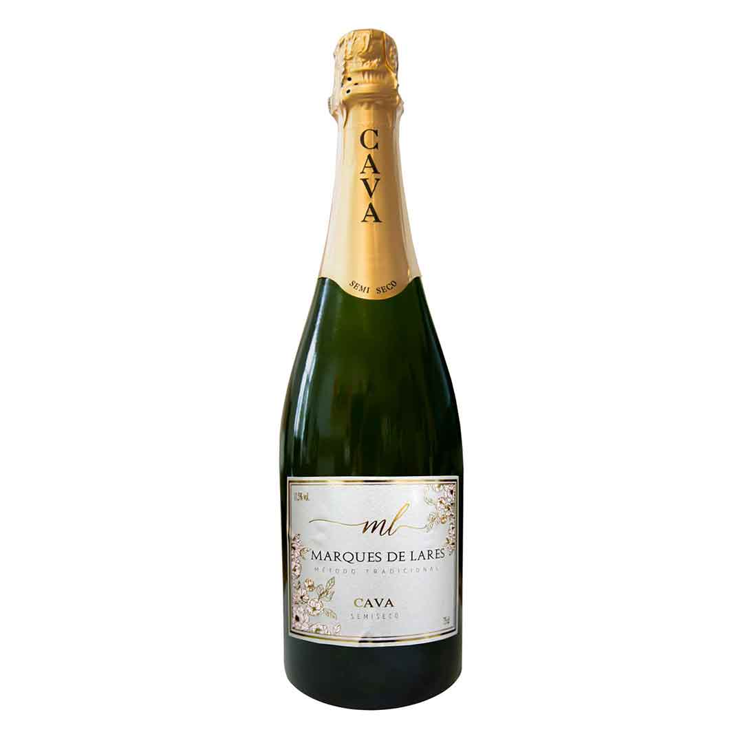Вино игристое Marques de Lares CAVA Blanco Semi-Seco белое полусухое 0,75л 11,5% (0171)