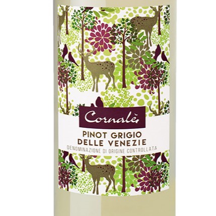 Вино Bennati Cornale Pinot Grigio Delle Venezie Doc біле сухе 0,75л 11,5% купити