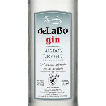 Настойка Джин Brandbar deLaBo 1 л 43,5% купить