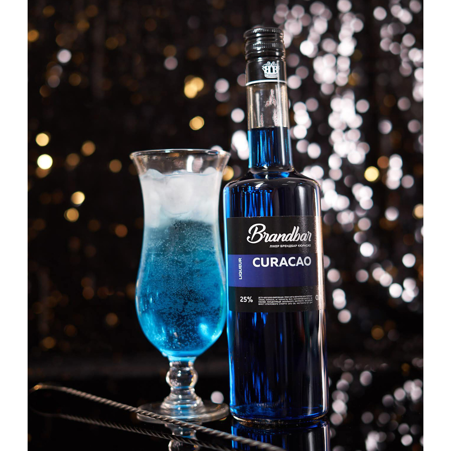 Ликер Brandbar Blue Curacao 0,7л 25% купить