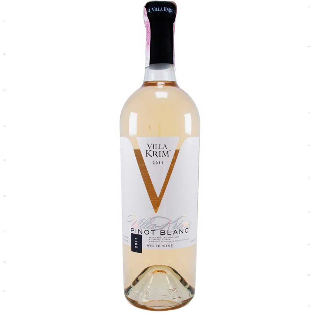 Вино Villa Krim Pinot Blanc біле сухе 0,75л 9,5-13%