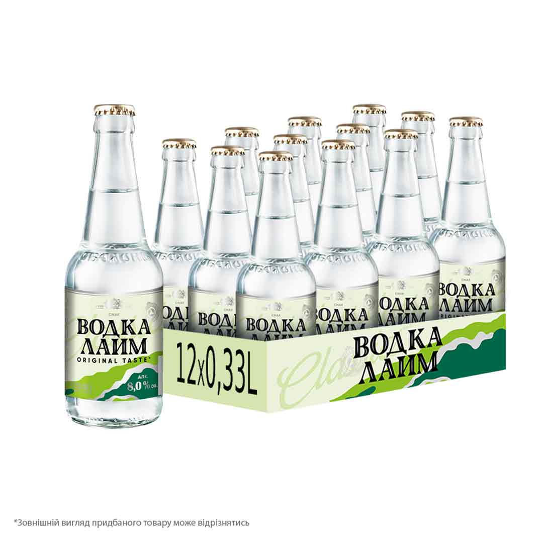 Напиток Оболонь Водка Лайм 0,33л 8%