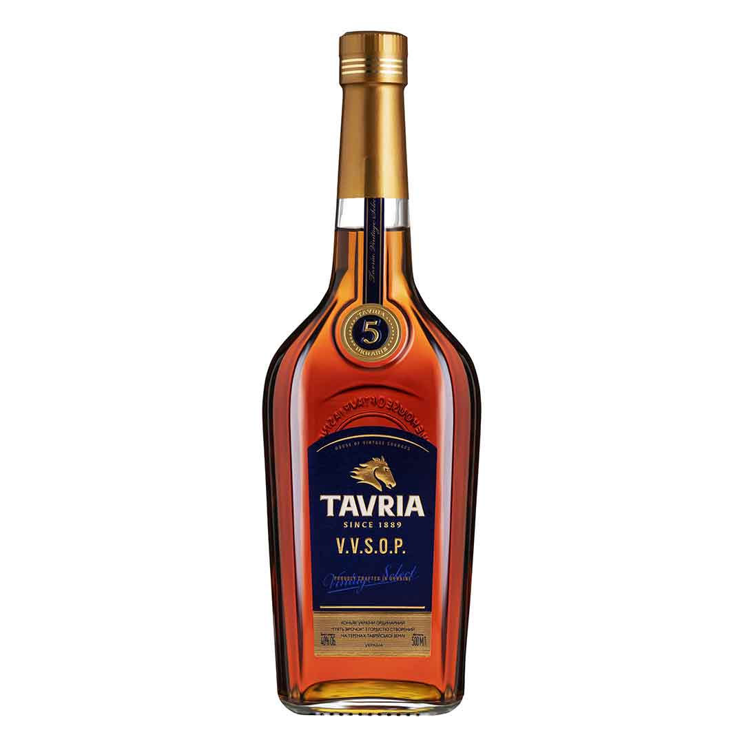 Бренди Таврия VSOP 5 звезд 0,5л 40%