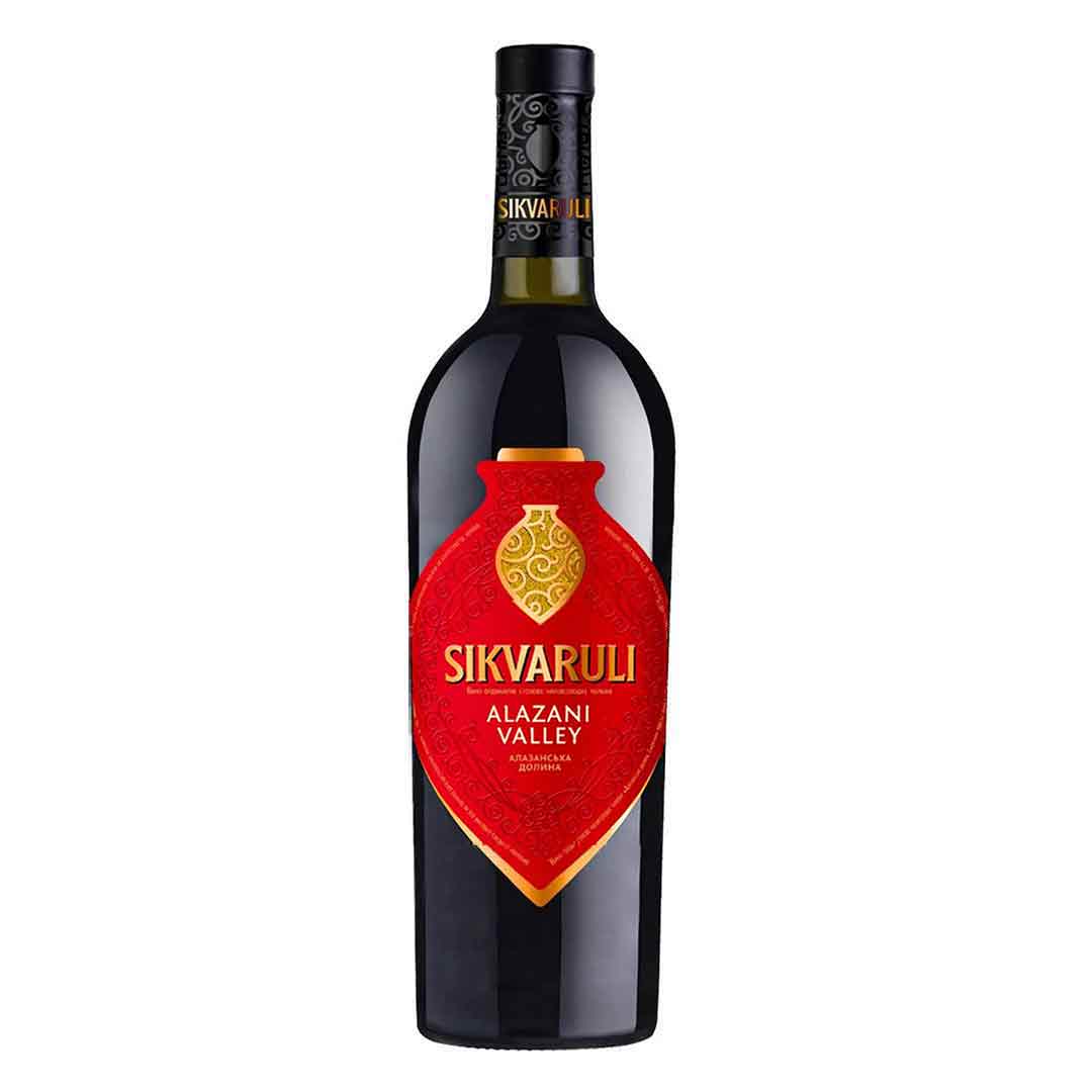 Вино Алазанская Долина Sikvaruli полусладкое красное 0,7л 12%