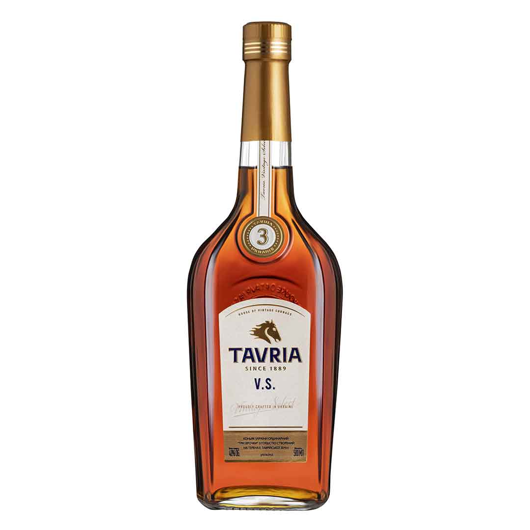 Бренди Tavria VS 3 года выдержки 0,5л 40%