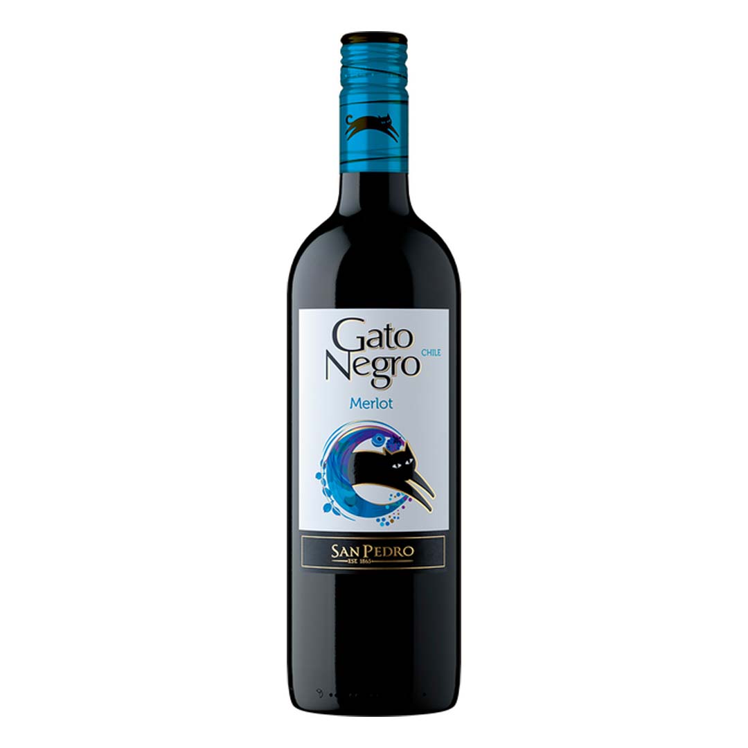 Вино Gato Negro Merlot червоне сухе 0,75л 13%