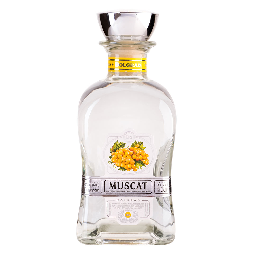 Водка фруктовица Bolgrad Muscat Мускатная 0,5л 40%