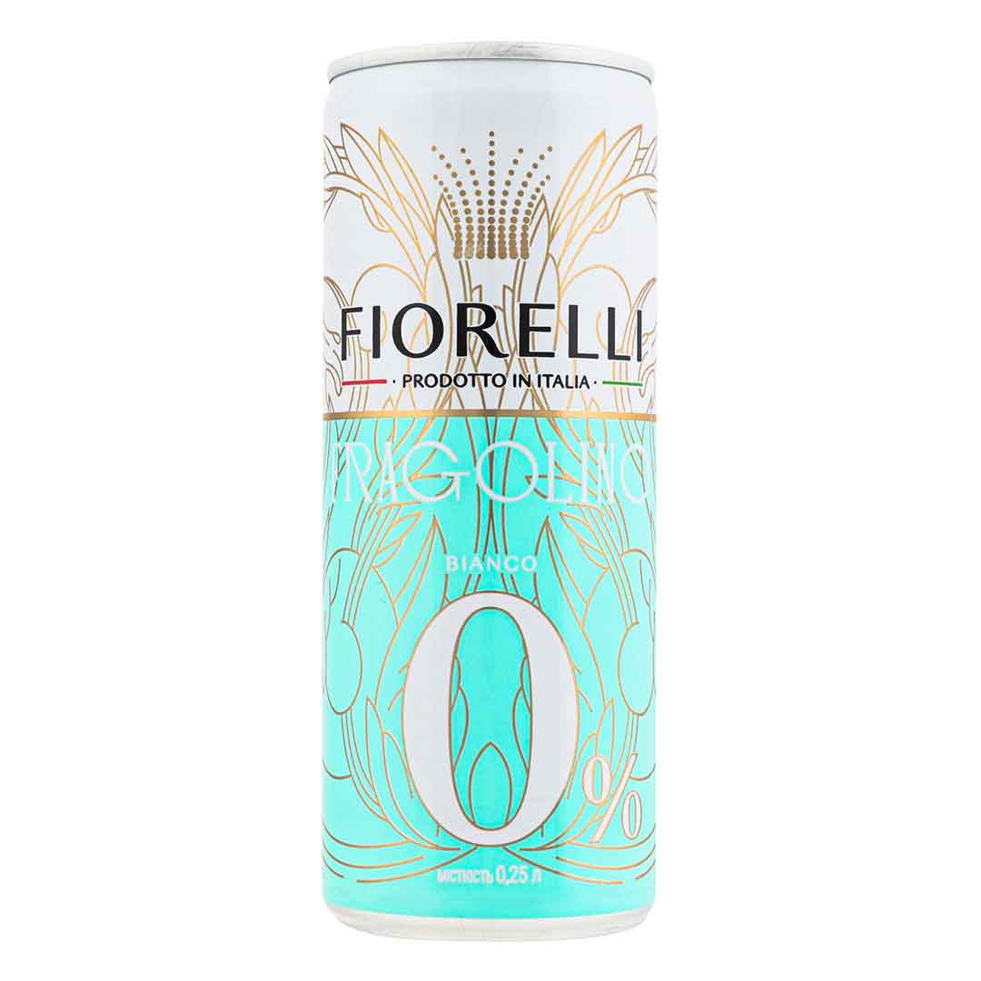Напиток Fragolino Bianco Zero Alcohol Fiorelli б/а 0,25л ж/б