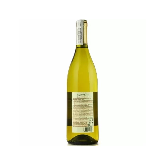 Вино Winemaker Chardonnay белое сухое 0,75л 13% купить