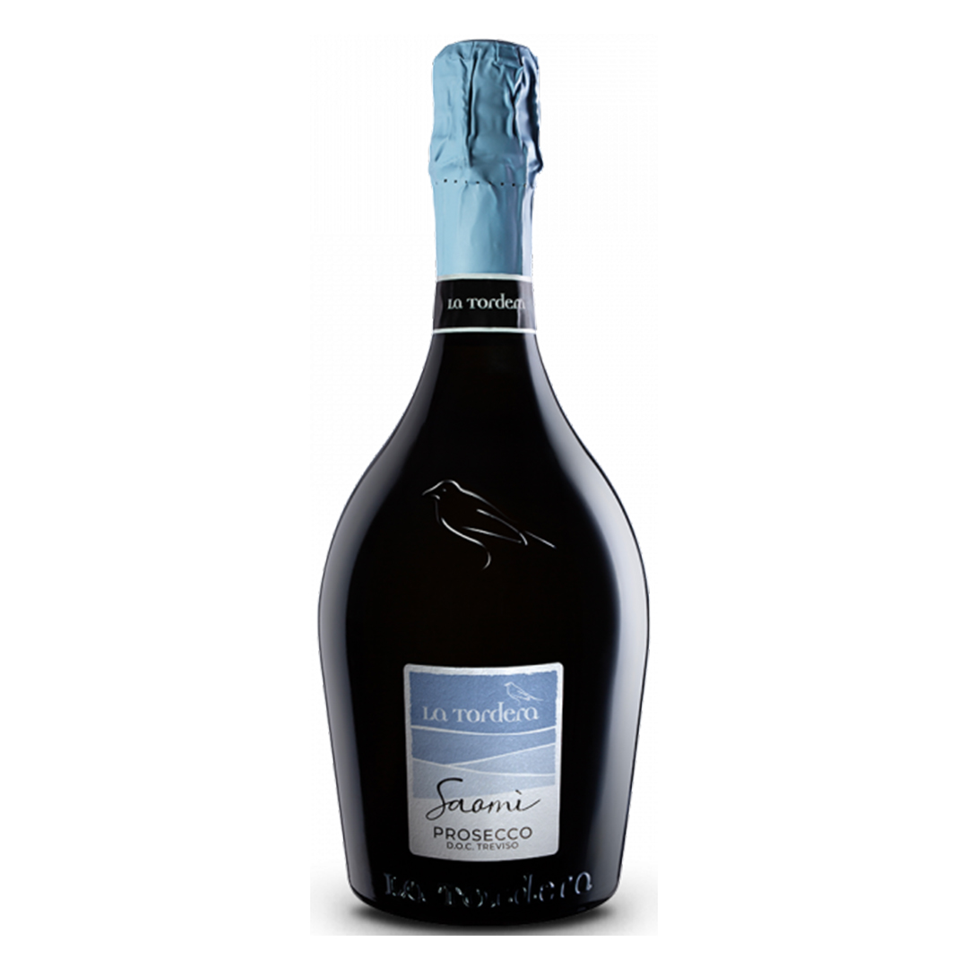 Вино игристое La Tordera Saomi Prosecco DOС Treviso белое брют 0,75л 11,5%