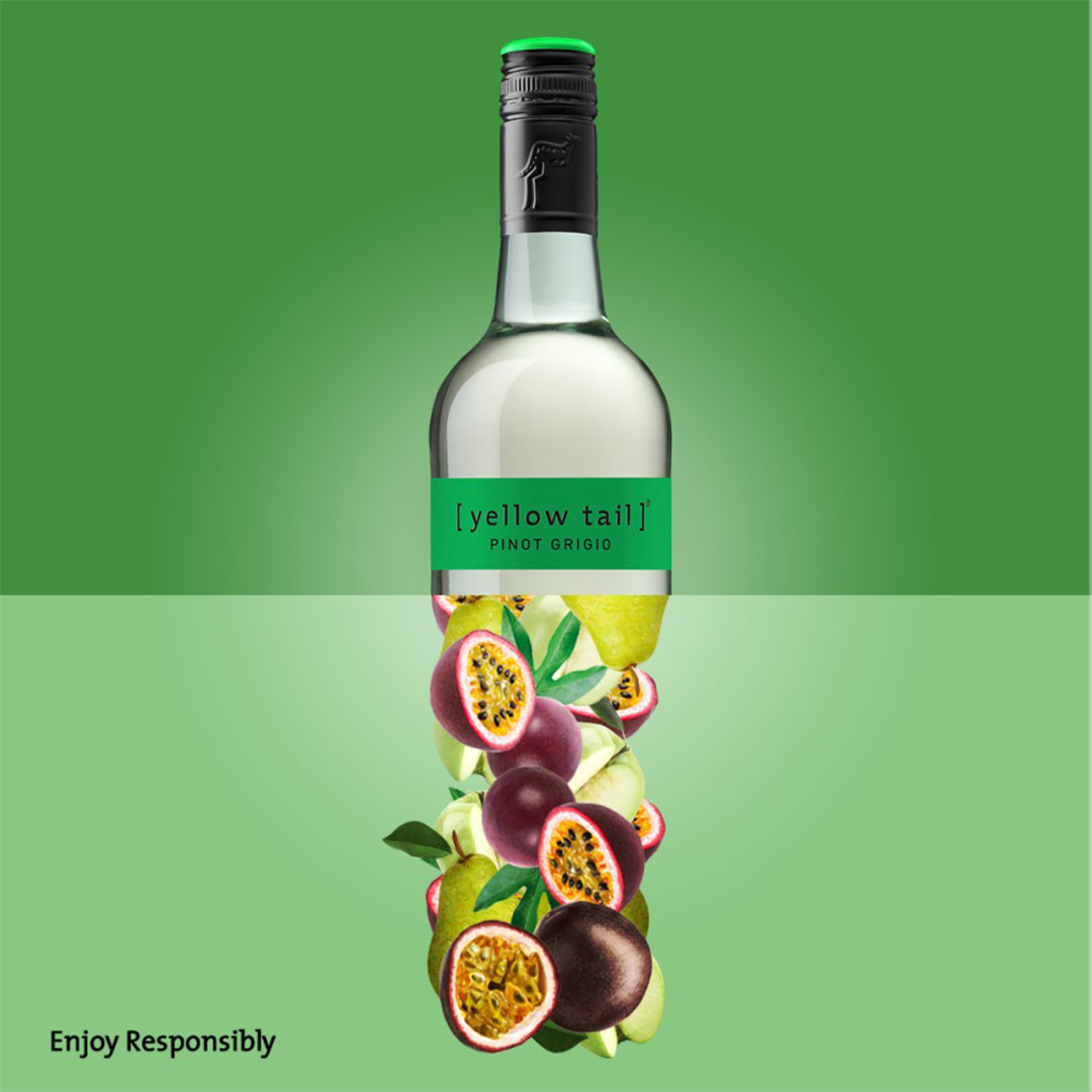Вино Yellow Tail Pinot Grigio белое сухое 0,75л 11,5% купить