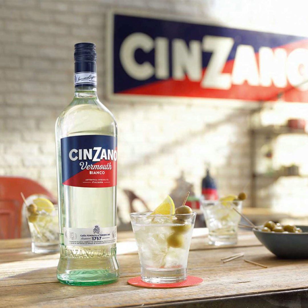 Вермут Cinzano Bianco полусладкий 1л 15% купить