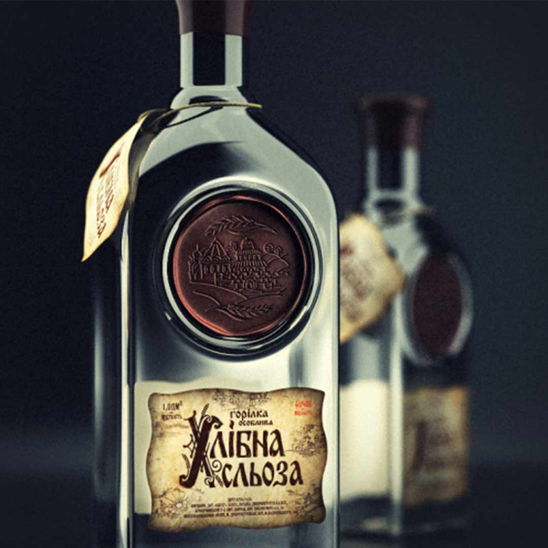 Водка Хлебная Слеза 1л 40% купить