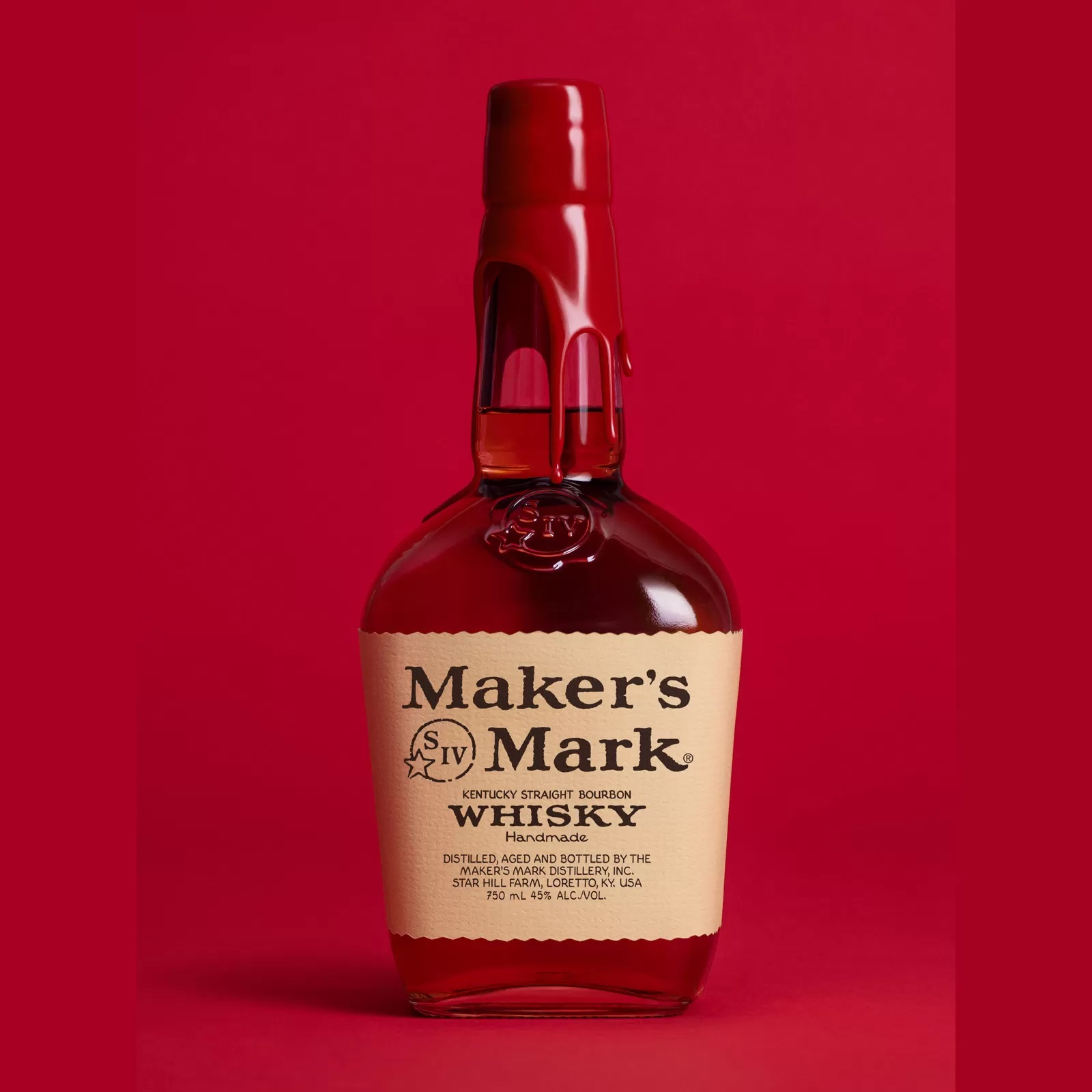 Виски бурбон Maker's Mark 0,7л 45%+2 стакана купить