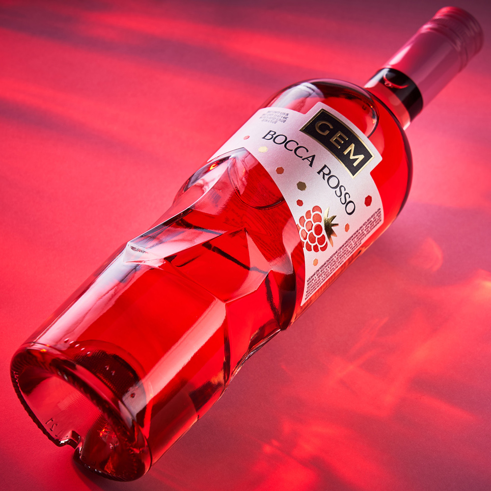 Напиток винный слабоалк. газированный GEM Bocca Rosso полусладкий розовый 0,75л 6,9% купить