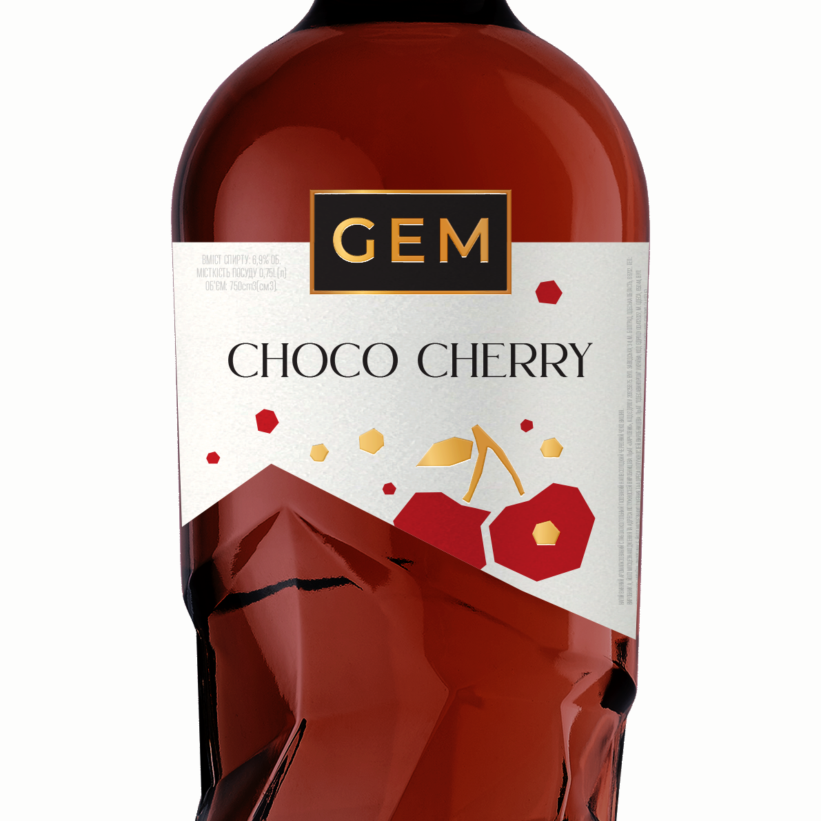 Напиток винный слабоалк. GEM Choco Cherry газированный полусладкий красный 0,75л 6,9% купить