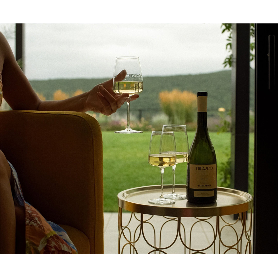 Вино Tbilvino Tsinandali біле сухе 0,75л 12,5% купити