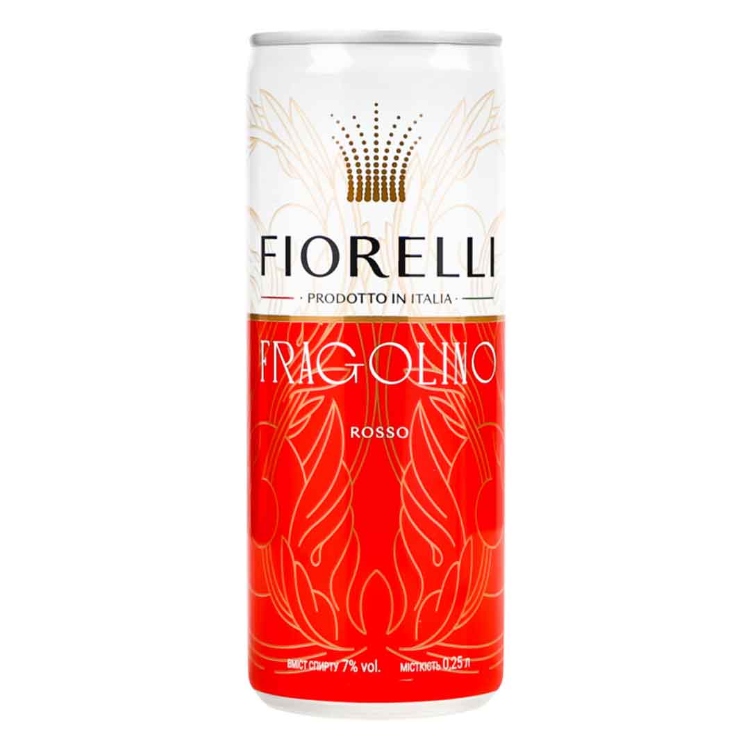 Напиток Fragolino Rosso Fiorelli на основе вина 0,25л 7% ж/б