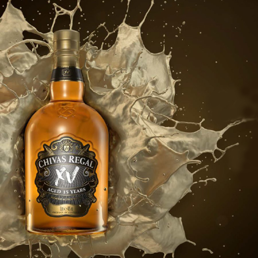 Виски Chivas Brothers Limited XV 15 лет выдержки 0,7 л 40% в подарочной упаковке + 2 стакана купить
