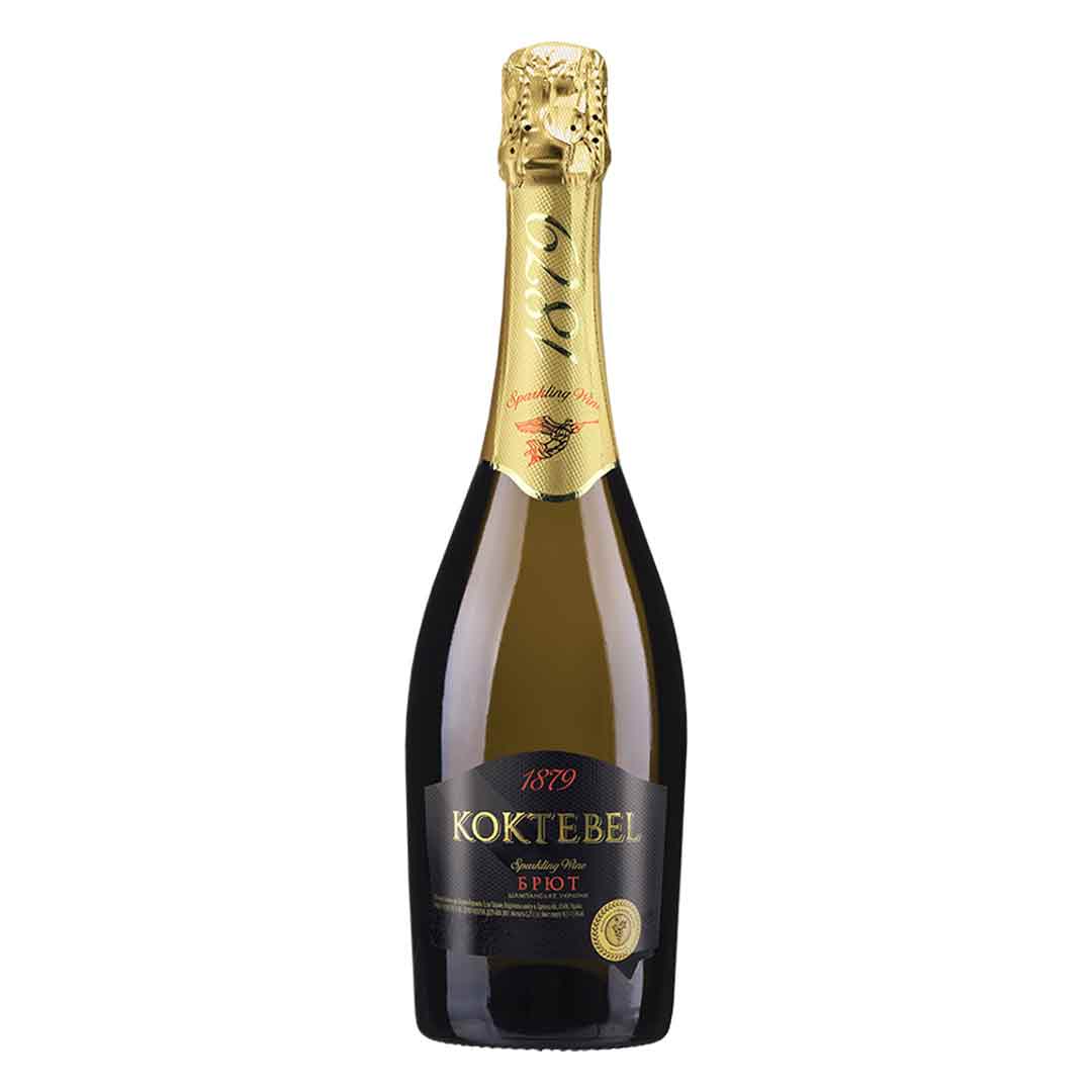 Вино игристое Коктебель белое брют 0,75л 10,5-12,5%
