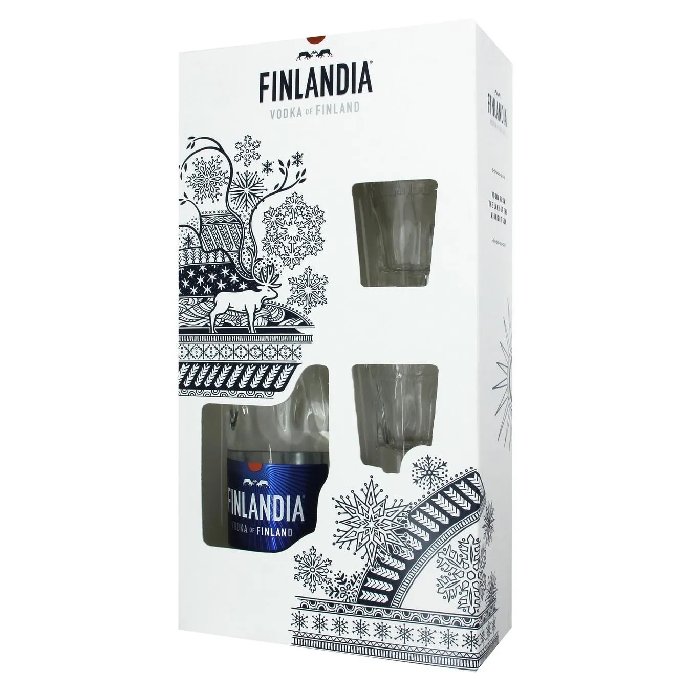 Горілка Finlandia 0,7л 40% з 2-ма чарками купити