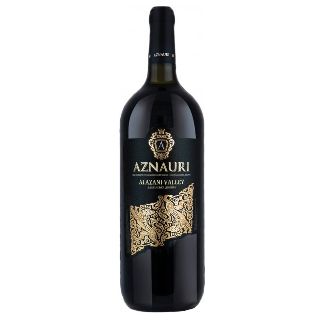 Вино Aznauri Алазанская долина красное полусладкое 1,5л 9,0-13%
