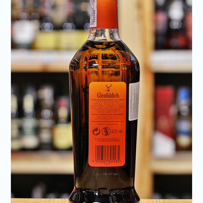 Виски односолодовый Glenfiddich Fire and Cane 8 лет выдержки 0,7 л 43% купить