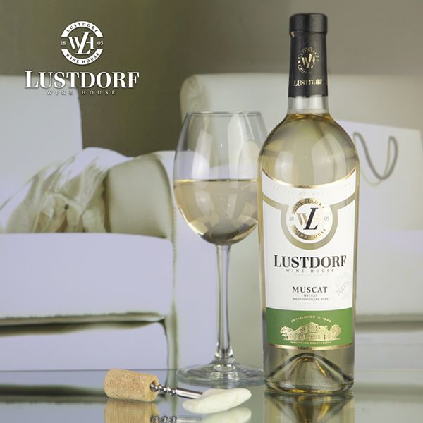 Вино Lustdorf Muscat біле напівсолодке 0,75л 9-13% в Україні