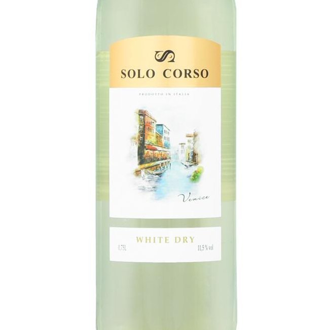 Вино Solo Corso Bianco VDT белое сухое 1,5л 11,5% купить
