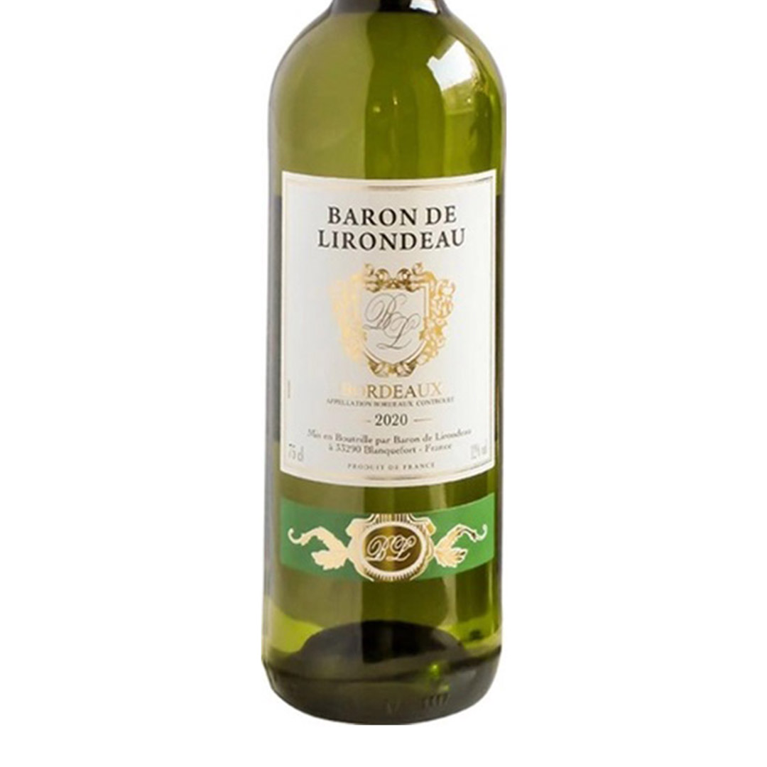 Вино Бордо Baron de Lirondeau біле сухе 0,75л 11% купити