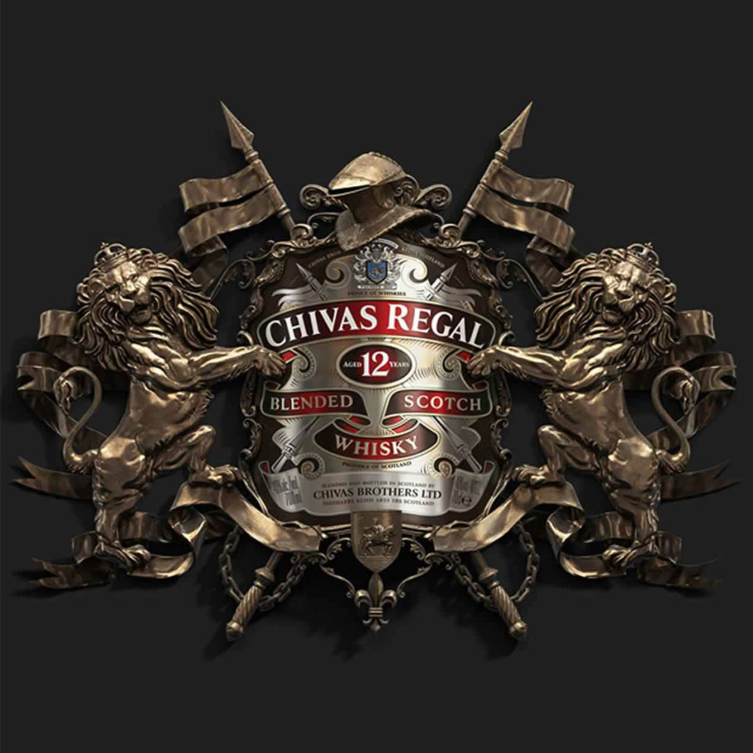 Виски Chivas Regal 12 лет выдержки в подарочной упаковке 1 л 40% купить