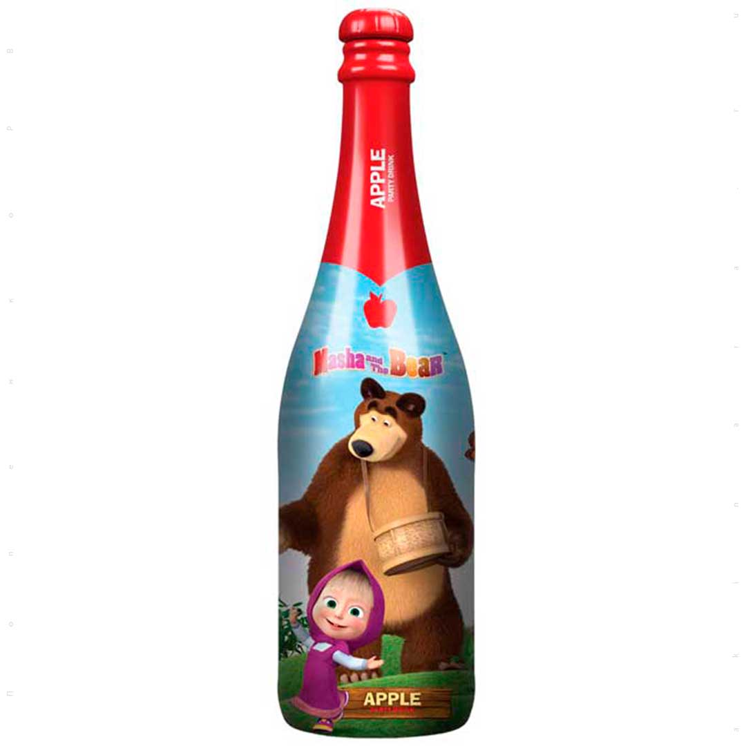 Детское шампанское Royal Sekt Masha and The Bear безалк. со вкусом яблока 0,75л 0%