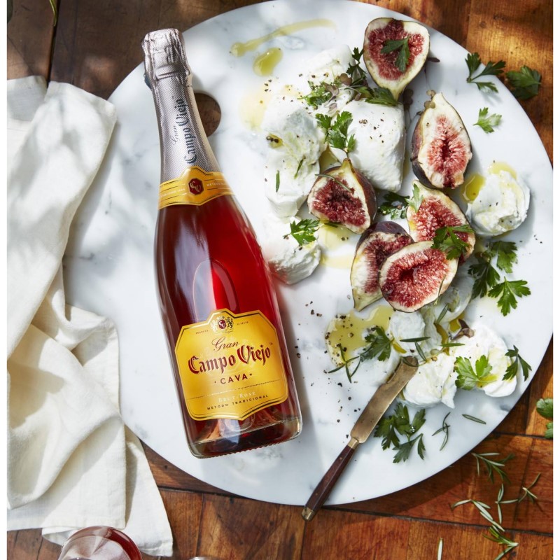 Вино игристое Campo Viejo Cava Brut Rose розовое 0,75л 12% в Украине