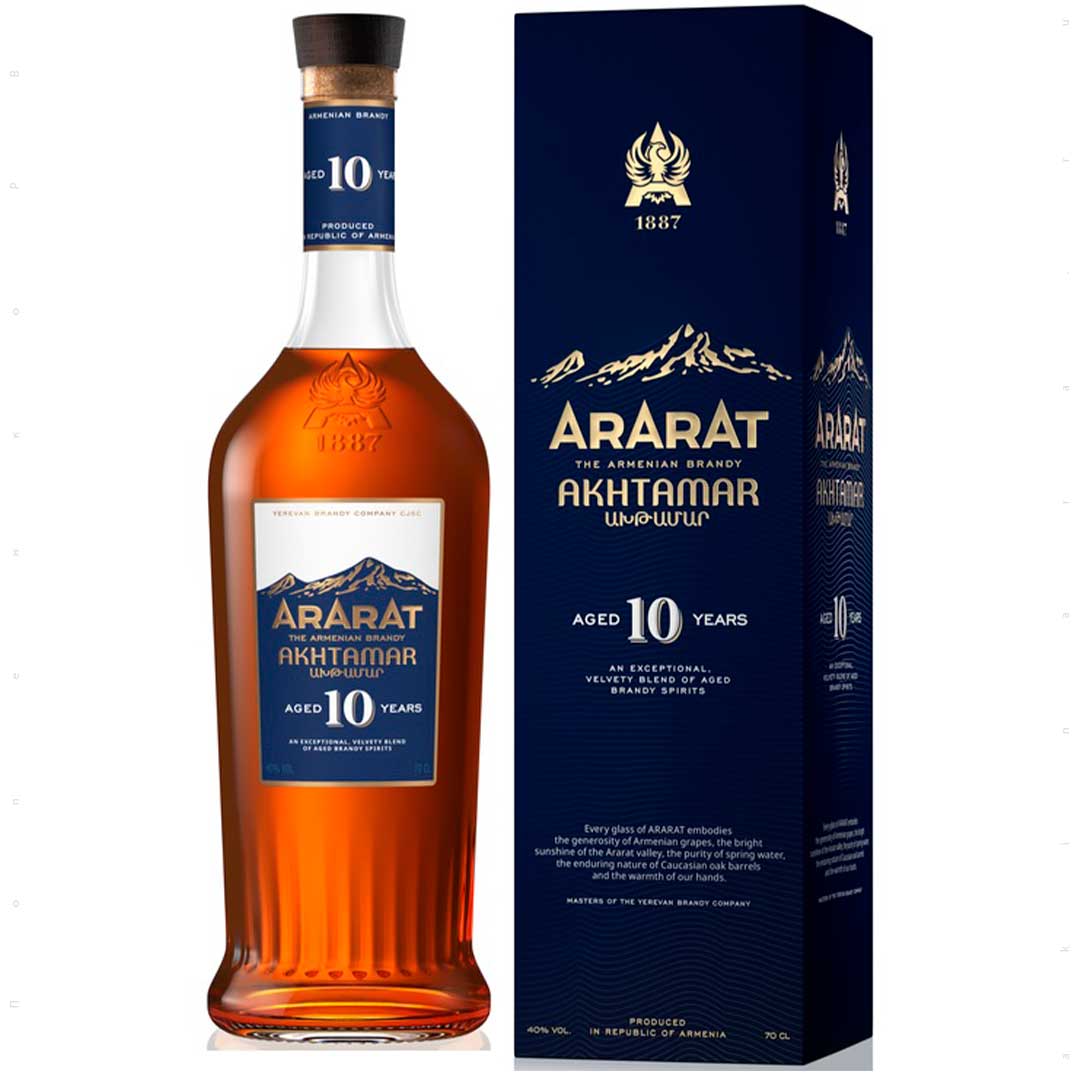 Бренді вірменське Ararat Akhtamar 10 років витримки 0,7л 40%  в коробці