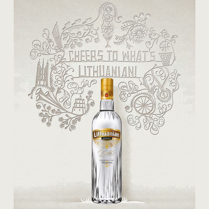 Водка Lithuanian Gold 0,5л 40% купить