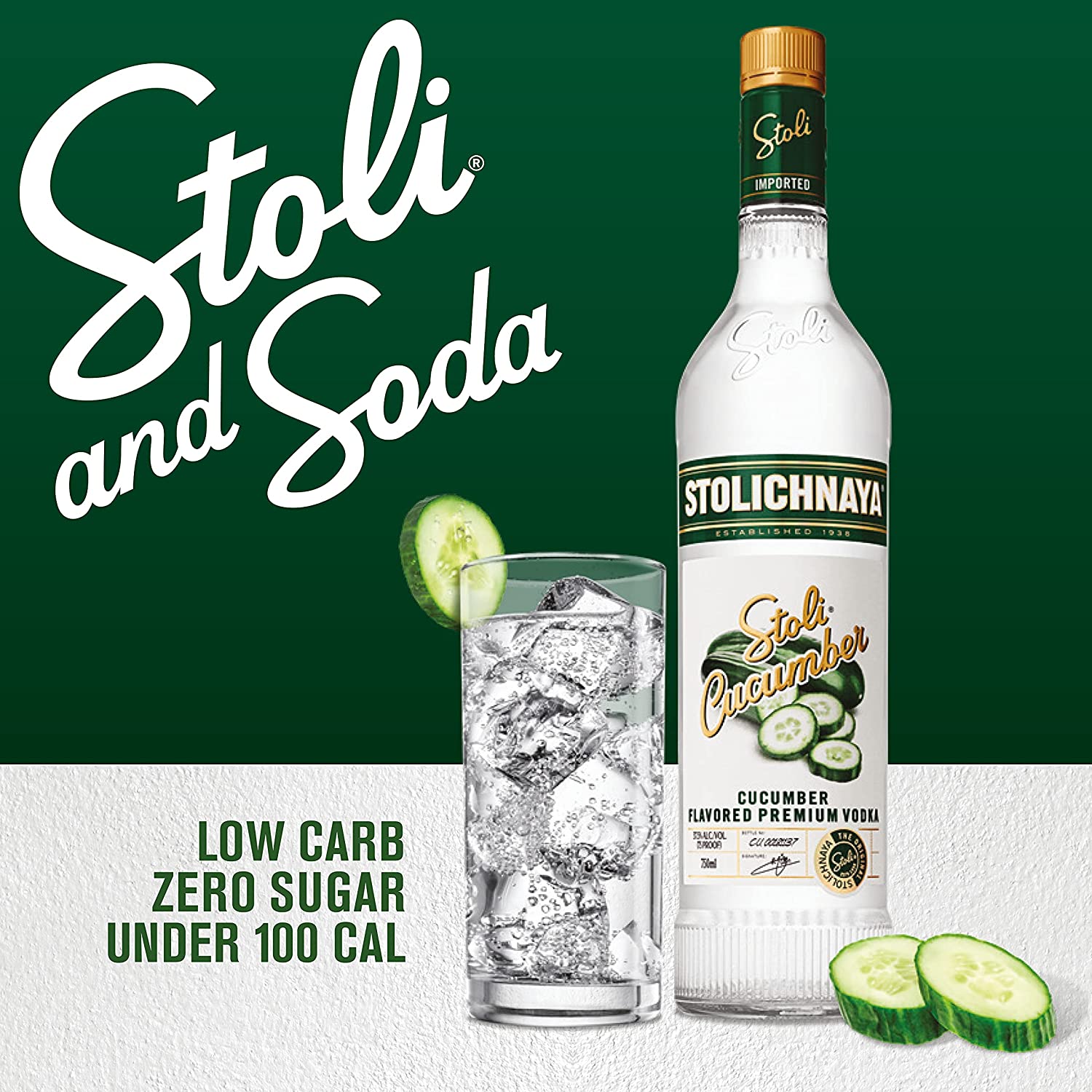 Водка Stoli Cucumber 0,7 л 37,5% купить