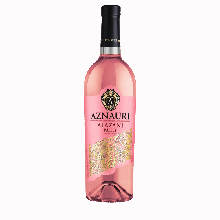 Вино Aznauri Rose розовое полусладкое 0,75л 9-13%