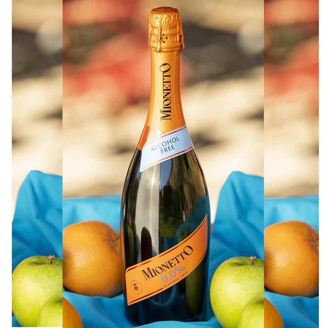 Напиток игристый Mionetto Prestige Alcohol Free Sparkling на основе безалкогольного вина 0,75л купить