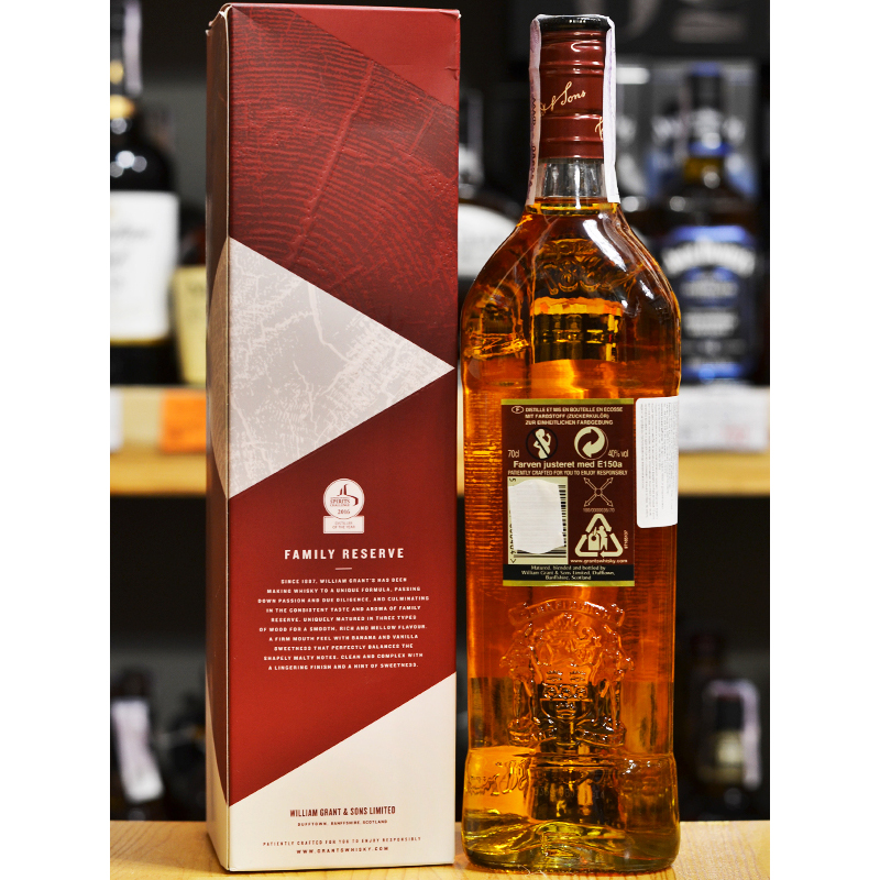 Виски бленд Grant's The Family Reserve 0,7л 40% в подарочной коробке купить
