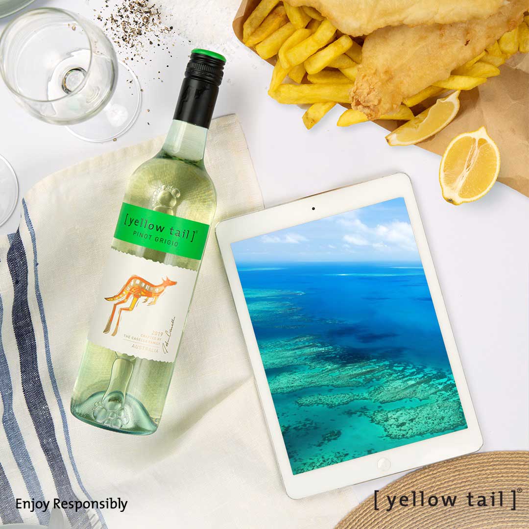 Вино Yellow Tail Pinot Grigio белое сухое 0,187л 11,5% купить