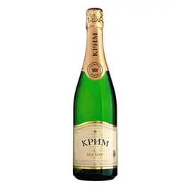 Вино игристое Крим белое брют 0,75л 10-13,5%