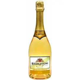 Вино игристое Bagrationi белое полусладкое 0.75л 12%